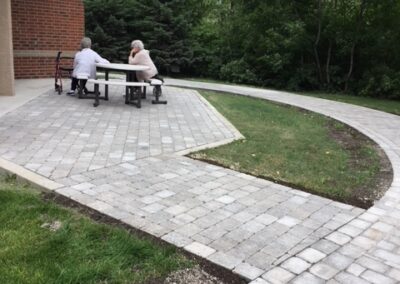 Patio Area built next to Walkway