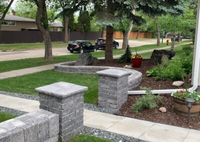 Back of Retaining Wall Feature